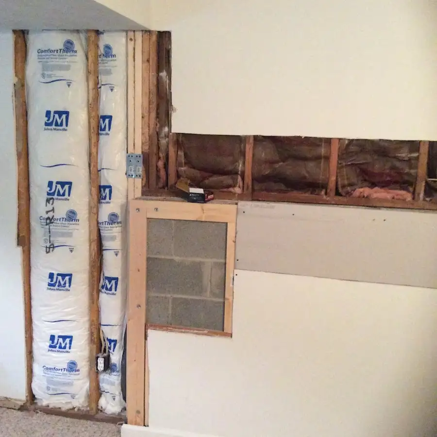 Wall insulation replacement during Structural Drying in New Hope